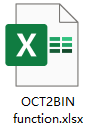 showing the usage of OCT2BIN function