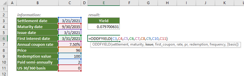 oddfyield function 1