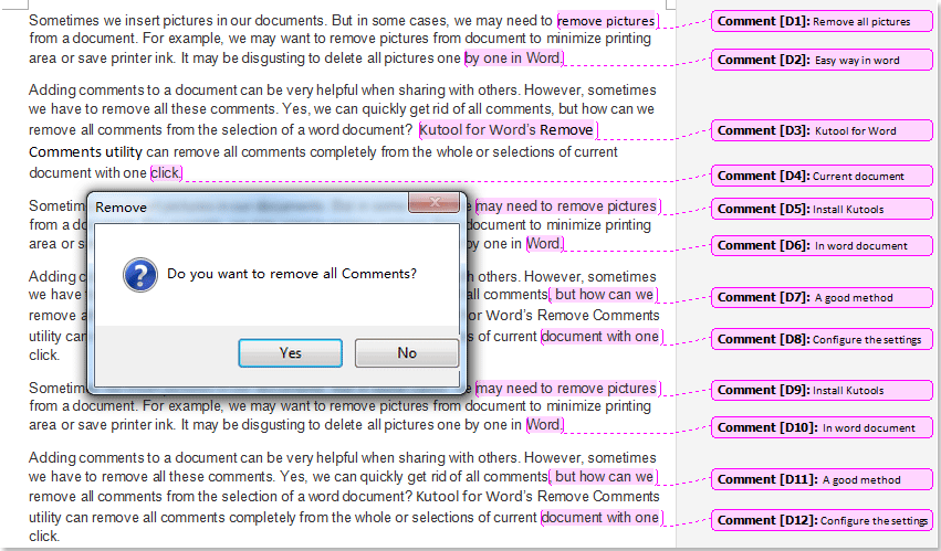 a screenshot showing all comments